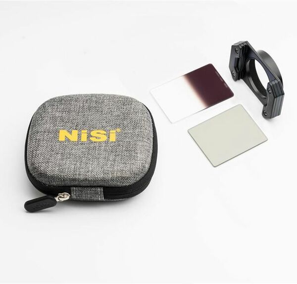 NiSi Starter Kit besteht aus Halter, Medium Filter GND8, Polfilter, Beutel für RX 100 VI 