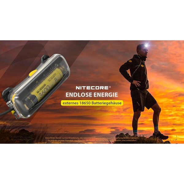 Nitecore 18650er Akku-Extension-Case für NU4x und NU5x 