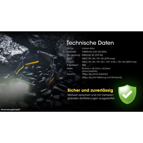 Nitecore Carbon Battery™ 12K Extension Kit 