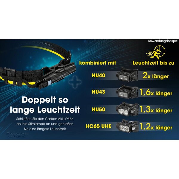 Nitecore Carbon Battery™ 6K Extension Kit 