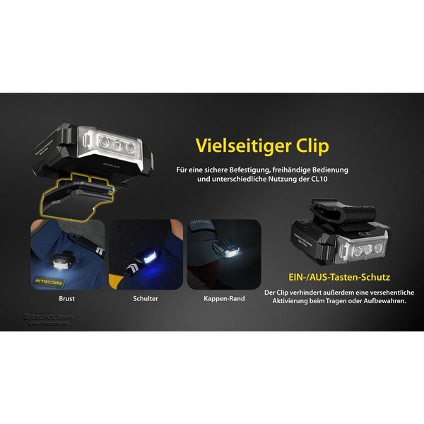 Nitecore Clipleuchte CL10 