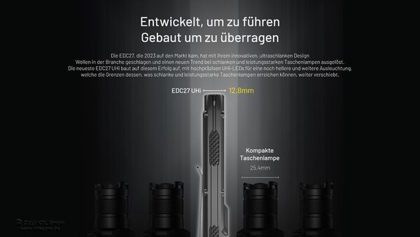 Nitecore EDC27 Uhi - 3100 Lumen 