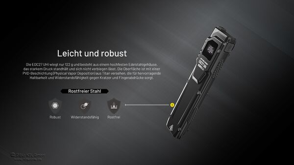 Nitecore EDC27 Uhi - 3100 Lumen 