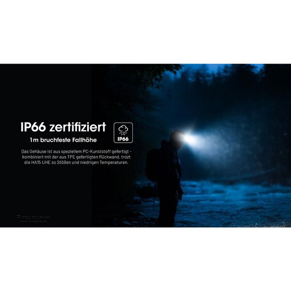 Nitecore HA15 UHE - 400 Lumen, NL1411R 