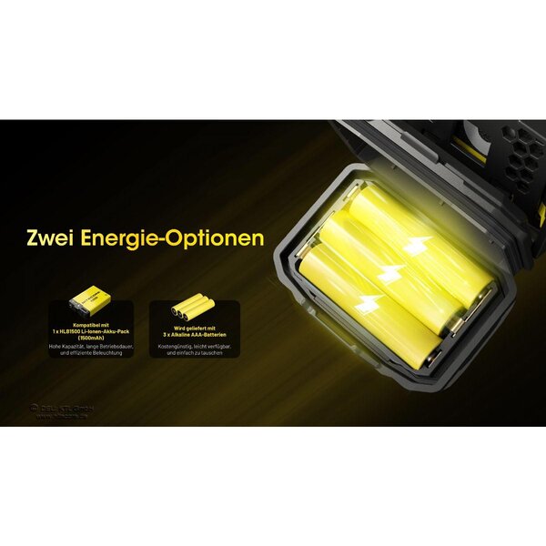 Nitecore HA23 UHE - 600 Lumen  blau