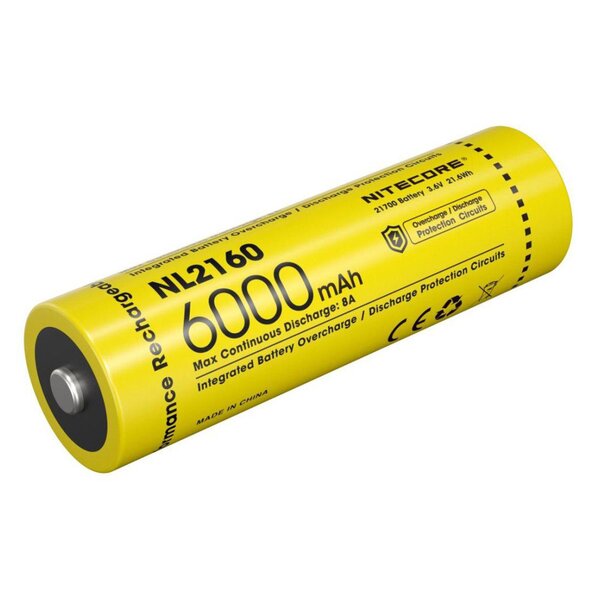 Nitecore LI-Ion Akku 21700, 6000mAH  NL2160