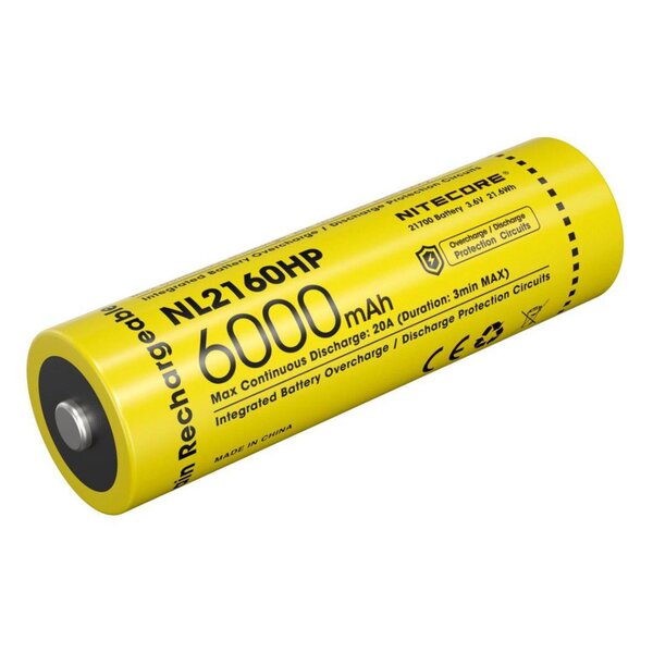 Nitecore LI-Ion Akku 21700, 6000mAH  NL2160HP