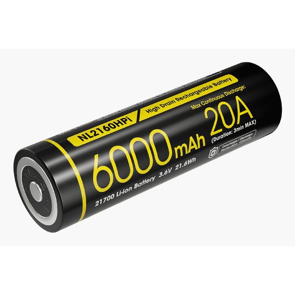 Nitecore LI-Ion Akku 21700, 6000mAH, NL2160HPI 