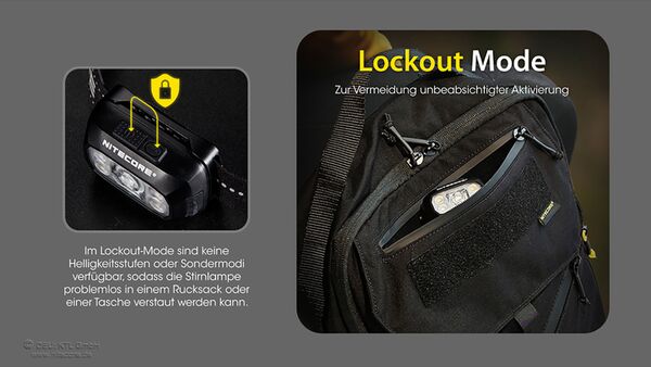 Nitecore Nitecore NU30 - schwarz, 500 Lumen 