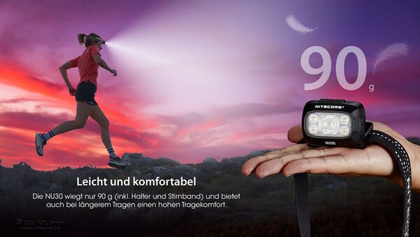 Nitecore Nitecore NU30 - schwarz, 500 Lumen 