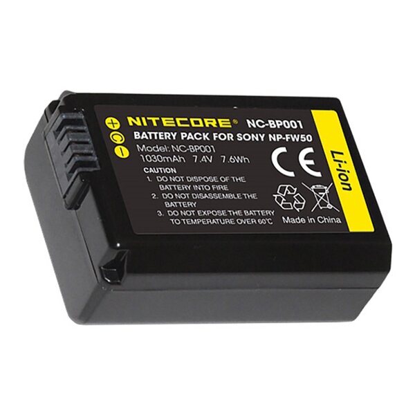 Nitecore NP-FW50 Kamera Akku für Sony 