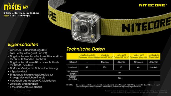 Nitecore NU05 V2 - USB-C 