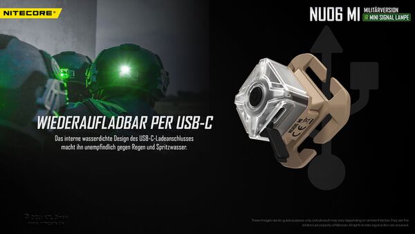 Nitecore NU06 MI - mehrfarbige Signalleuchte mit IR 