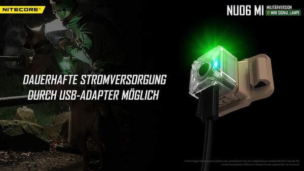 Nitecore NU06 MI - mehrfarbige Signalleuchte mit IR 