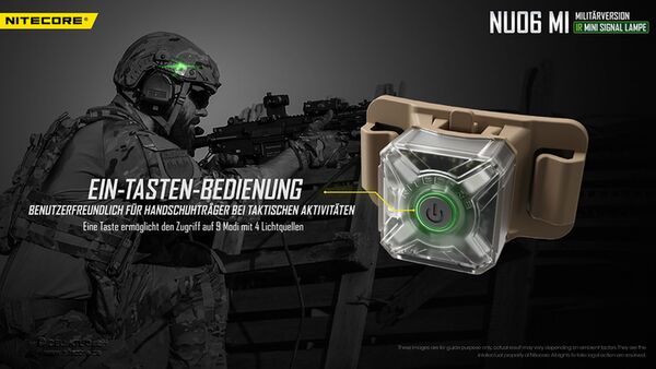 Nitecore NU06 MI - mehrfarbige Signalleuchte mit IR 