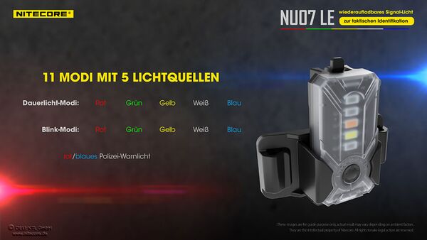 Nitecore NU07 LE - Signalleuchte 