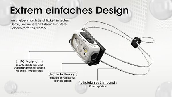 Nitecore NU21 - 360 Lumen  schwarz