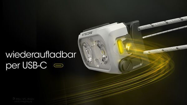 Nitecore NU21 - 360 Lumen  schwarz