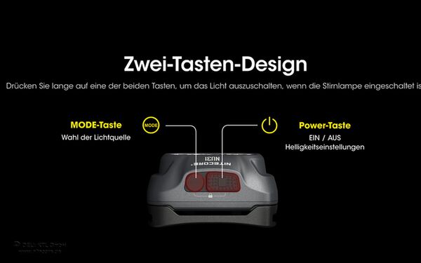 Nitecore NU31 - 550 Lumen  blau