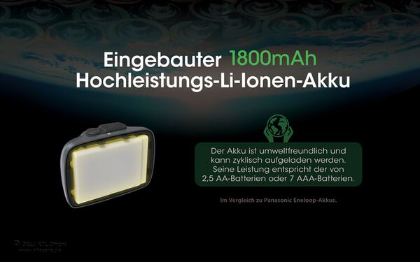 Nitecore NU31 - 550 Lumen  grau