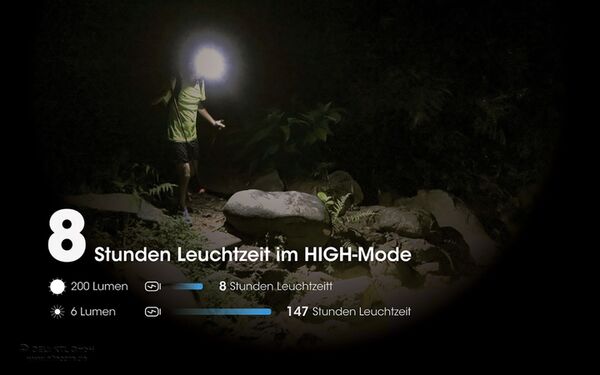 Nitecore NU31 - 550 Lumen  grau