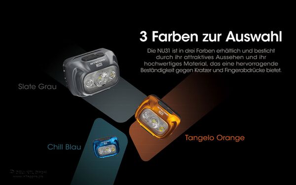 Nitecore NU31 - 550 Lumen  orange