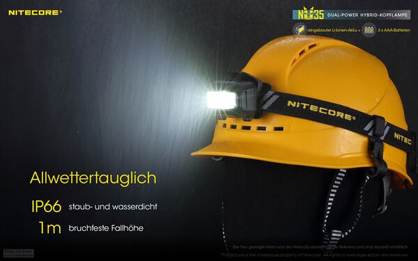 Nitecore NU35 - Dual Power 