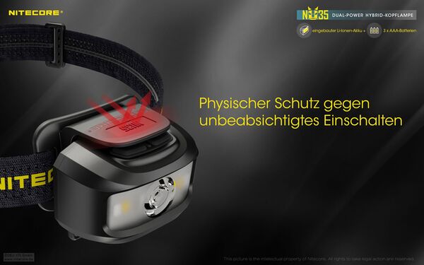 Nitecore NU35 - Dual Power 