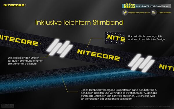 Nitecore NU35 - Dual Power 