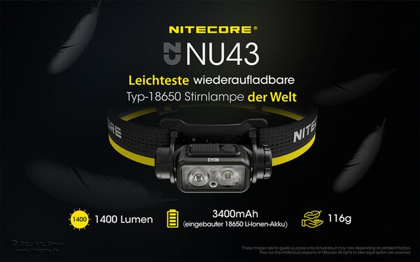 Nitecore NU43 - 1400 Lumen 