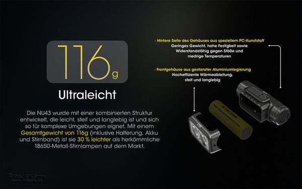 Nitecore NU43 - 1400 Lumen 