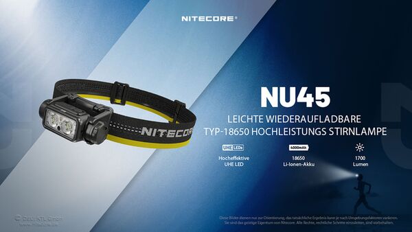 Nitecore NU45 - 1700 Lumen 
