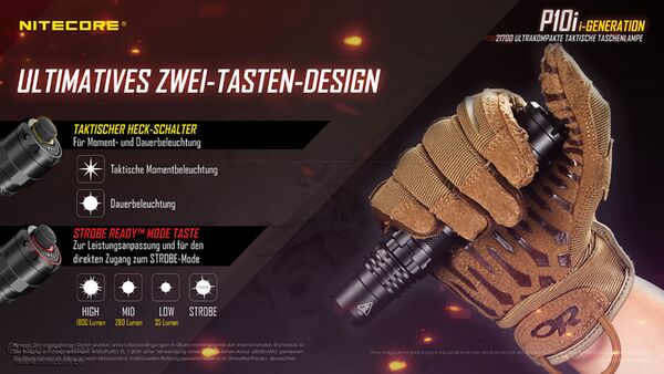 Nitecore P10i - 1800 Lumen 