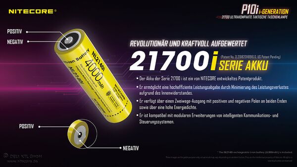 Nitecore P10i - 1800 Lumen 