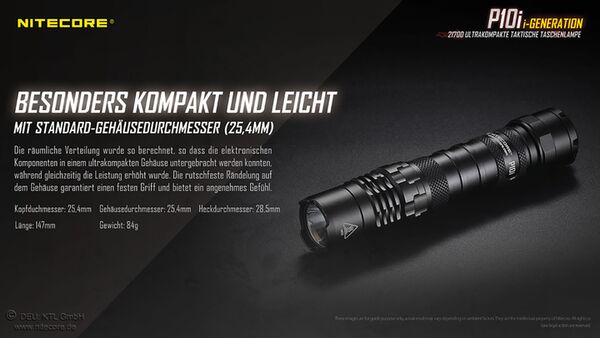 Nitecore P10i - 1800 Lumen 