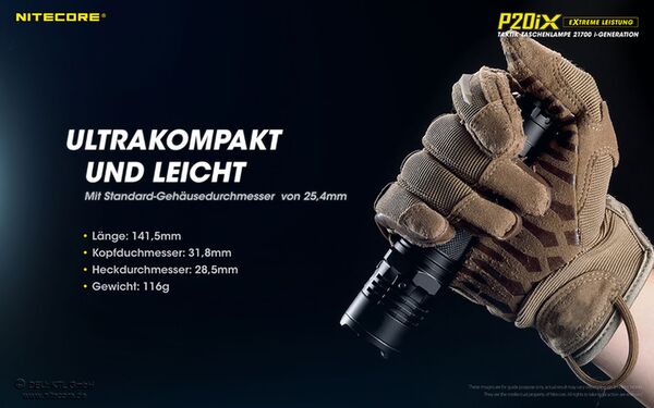 Nitecore P20iX - 4000 Lumen 