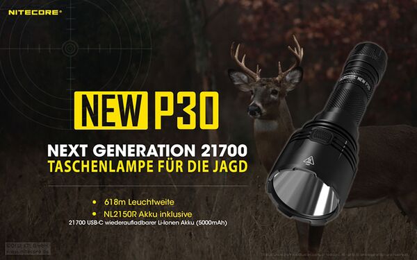Nitecore P30 inkl. NL2150R 
