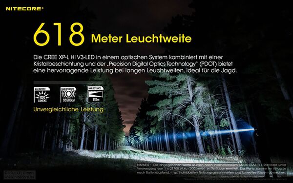 Nitecore P30 inkl. NL2150R 