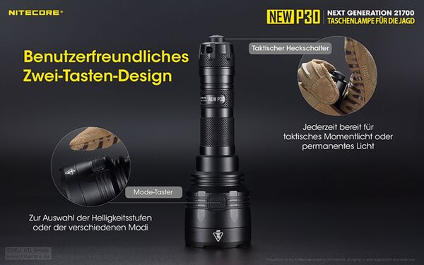 Nitecore P30 inkl. NL2150R 