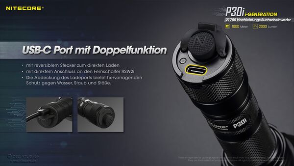 Nitecore P30i - 2000 Lumen 