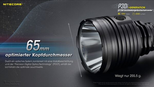 Nitecore P30i - 2000 Lumen 