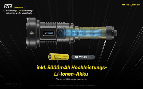 Nitecore P35i - LED und Laser-Licht 