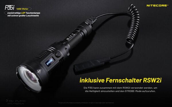 Nitecore P35i - LED und Laser-Licht 