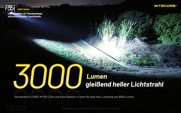 Nitecore P35i - LED und Laser-Licht 