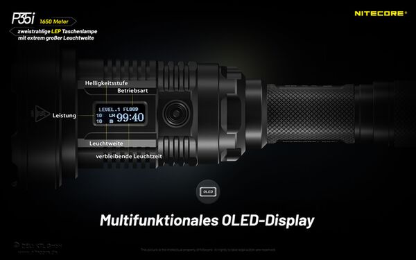 Nitecore P35i - LED und Laser-Licht 