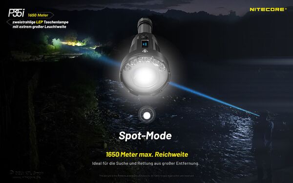 Nitecore P35i - LED und Laser-Licht 