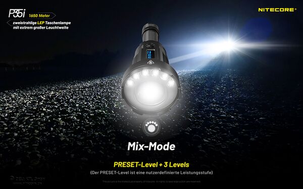 Nitecore P35i - LED und Laser-Licht 