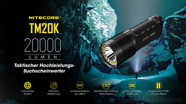 Nitecore TM20K - 20000 Lumen 