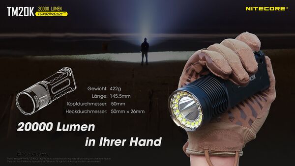Nitecore TM20K - 20000 Lumen 