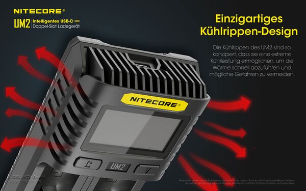 Nitecore UM2 USB-Ladegerät 